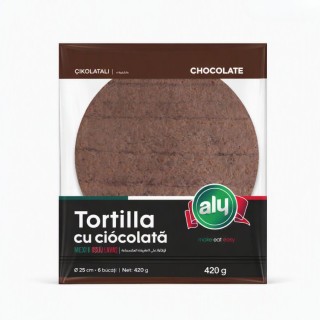 ALI Tortilla cu ciocolată Ø25 cm × 6 bucăți, 420 g