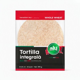 Ali Tortilla integrală Ø25 cm × 6 bucăți, 390 g