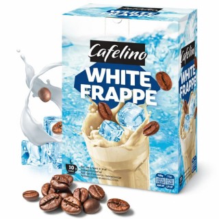 Cafelino – Băutură instant Frappe Alb 11 g – 10 bucăți în cutie