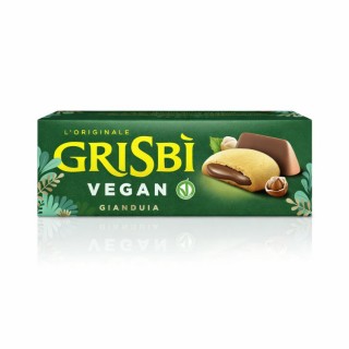Grisbi – Biscuiți cu cremă vegană Gianduja de alune de pădure - 135 g