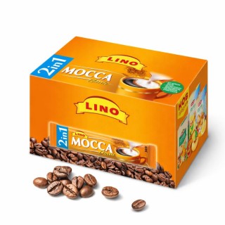 Băutură instant de cafea 2 în 1 Lino Mocca 10 g – 20 buc. în cutie