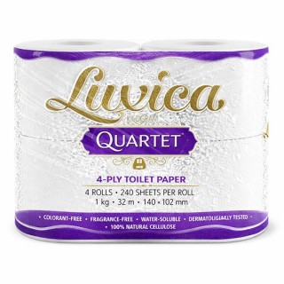 Luxica – hârtie igienică, set 4 role,4 straturi