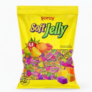 SORAY Confectionery Alibon bomboane jeleu cu fructe Soft Duo, 1 kg