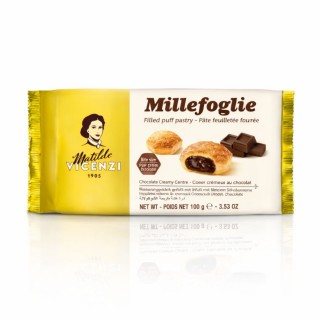 Snack Millefoglie – Biscuiți cu cremă de ciocolată - 100 g