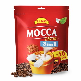 Băutură instant de cafea 3 în 1 Lino Mocca Classic 17 g – 10 buc. în plic