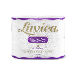 Luxica® Quartet – Hârtie igienică cu 4 straturi, 275 foi, 38,5 m