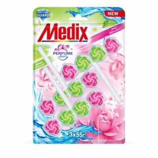 MEDIX WC BLOCK Apple Blossom & Pink Gardenia 3 x 55