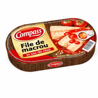 File de macrou în sos de roșii - 180g
